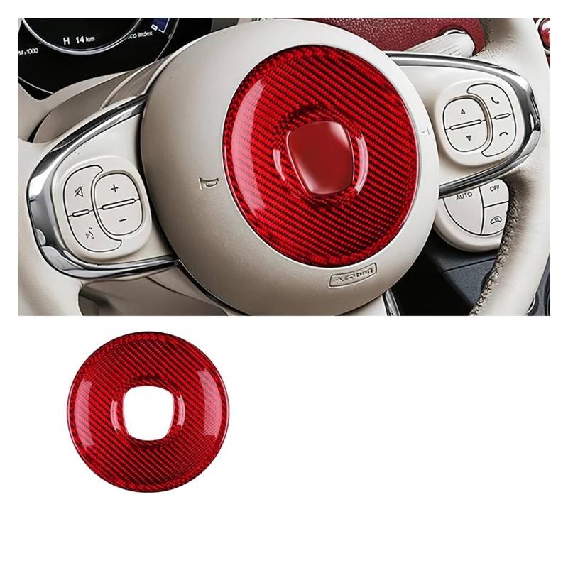 Auto Innenraum Zubehör Für Fiat 500 Für Abarth 595 695 2008-2014 2015 2016 2017 2018 2019 2020 2021 2022 2023 Autoinnenraum Auto Innen Zubehör(Center RD) von LEIFEIS