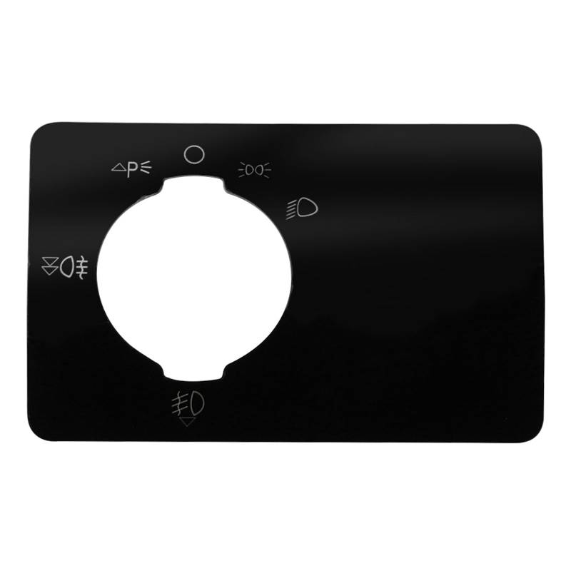 Auto Innenraum Zubehör Für Ford Für Focus 2 MK2 2005-2011 Auto Auto Scheinwerfer Schalter Einstellung Knopf Panel Abdeckung Trim Aufkleber LHD Zubehör Auto Innen Zubehör(1hole black) von LEIFEIS