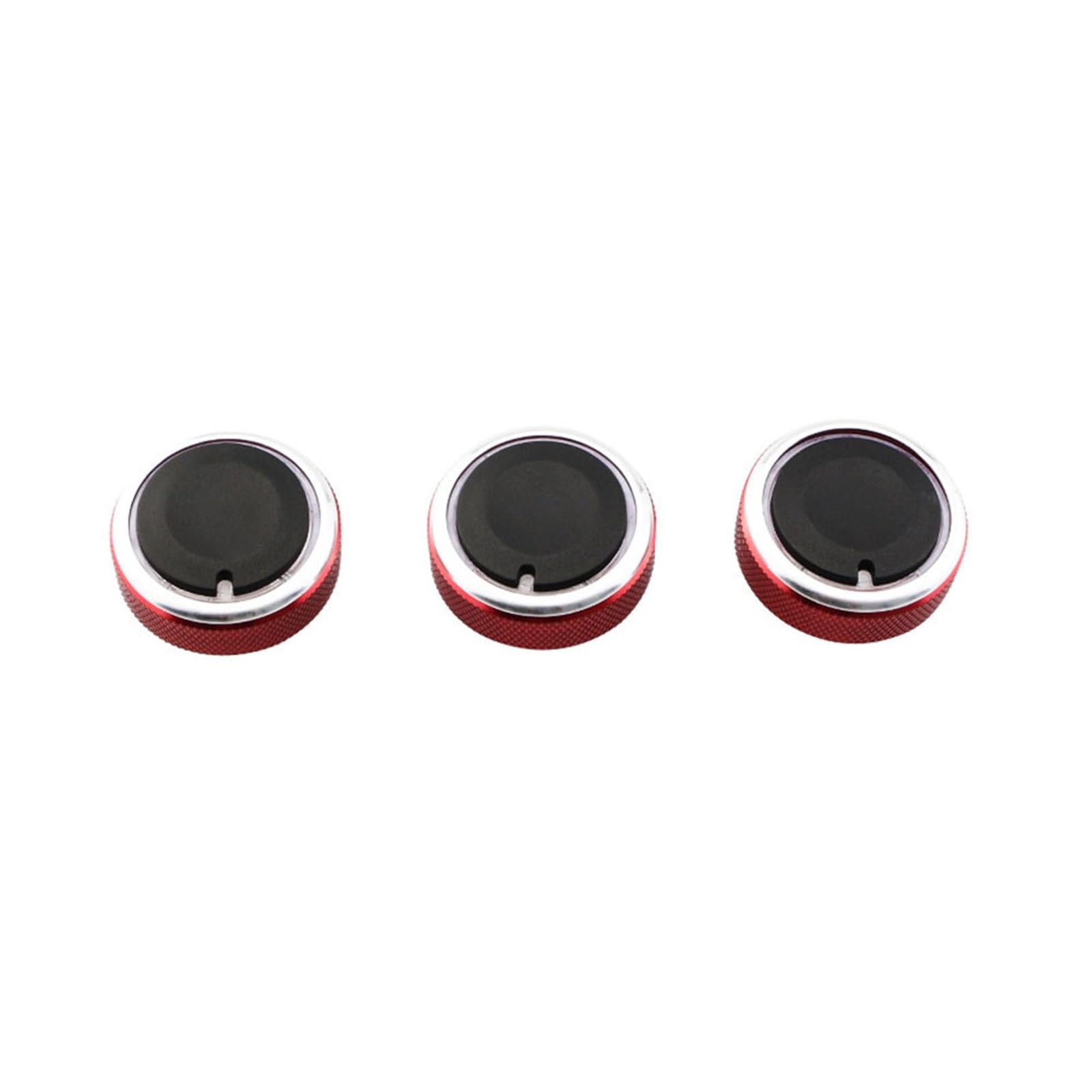 Auto Innenraum Zubehör Für Ford Für Focus 2 MK2 Für Focus 3 MK3 AC Knob Auto Klimaanlage Wärme Control Schalter Knopf 3pcs Auto Innen Zubehör(Red) von LEIFEIS