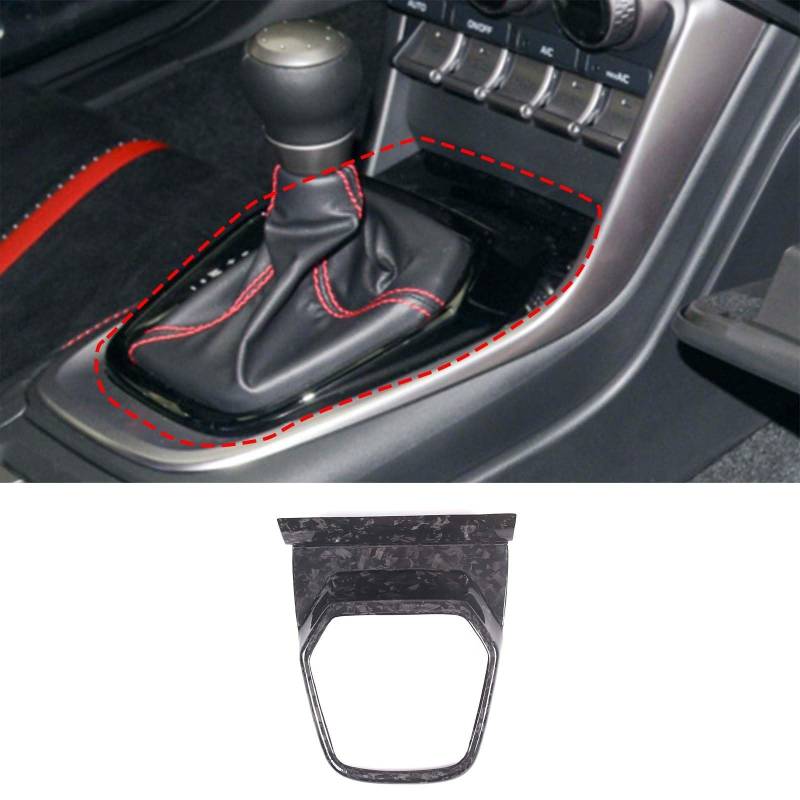 Auto Innenraum Zubehör Für Toyota 86 Für Subaru Für BRZ 2022 Carbon Faser Auto Getriebe Shift Panel Sitz Heizung Einstellung Rahmen Trim Aufkleber Zubehör Auto Innen Zubehör(A-Forged Carbon) von LEIFEIS