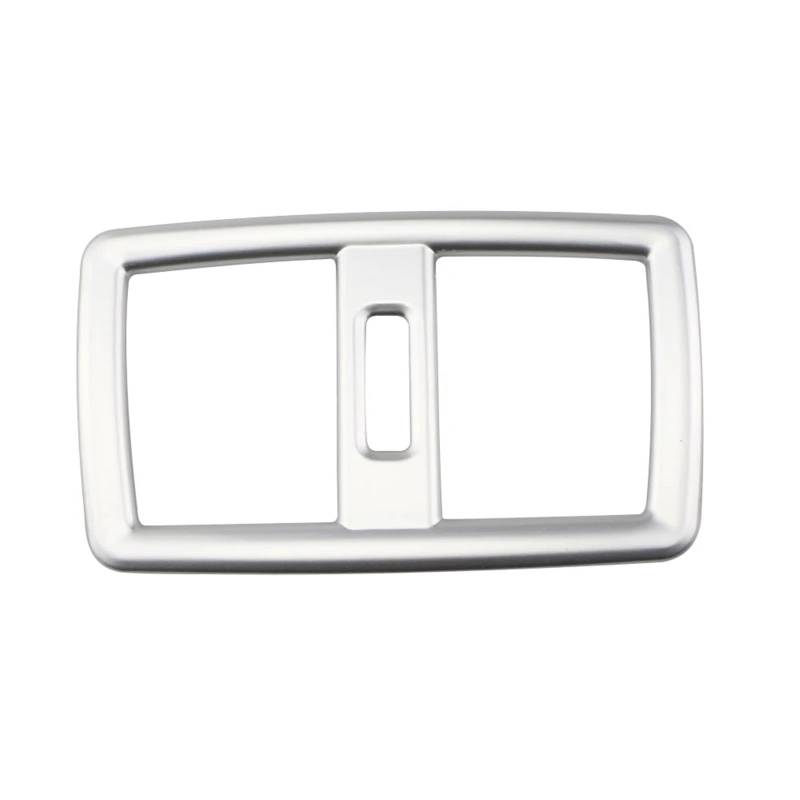 Auto Innenraum Zubehör Für X1 F48 2016 2017 2018 2019 2020 Dekoration Aufkleber Zubehör Auto Hinten AC Klimaanlage Vent Outlet Trim Abdeckung Auto Innen Zubehör(ABS Silver) von LEIFEIS