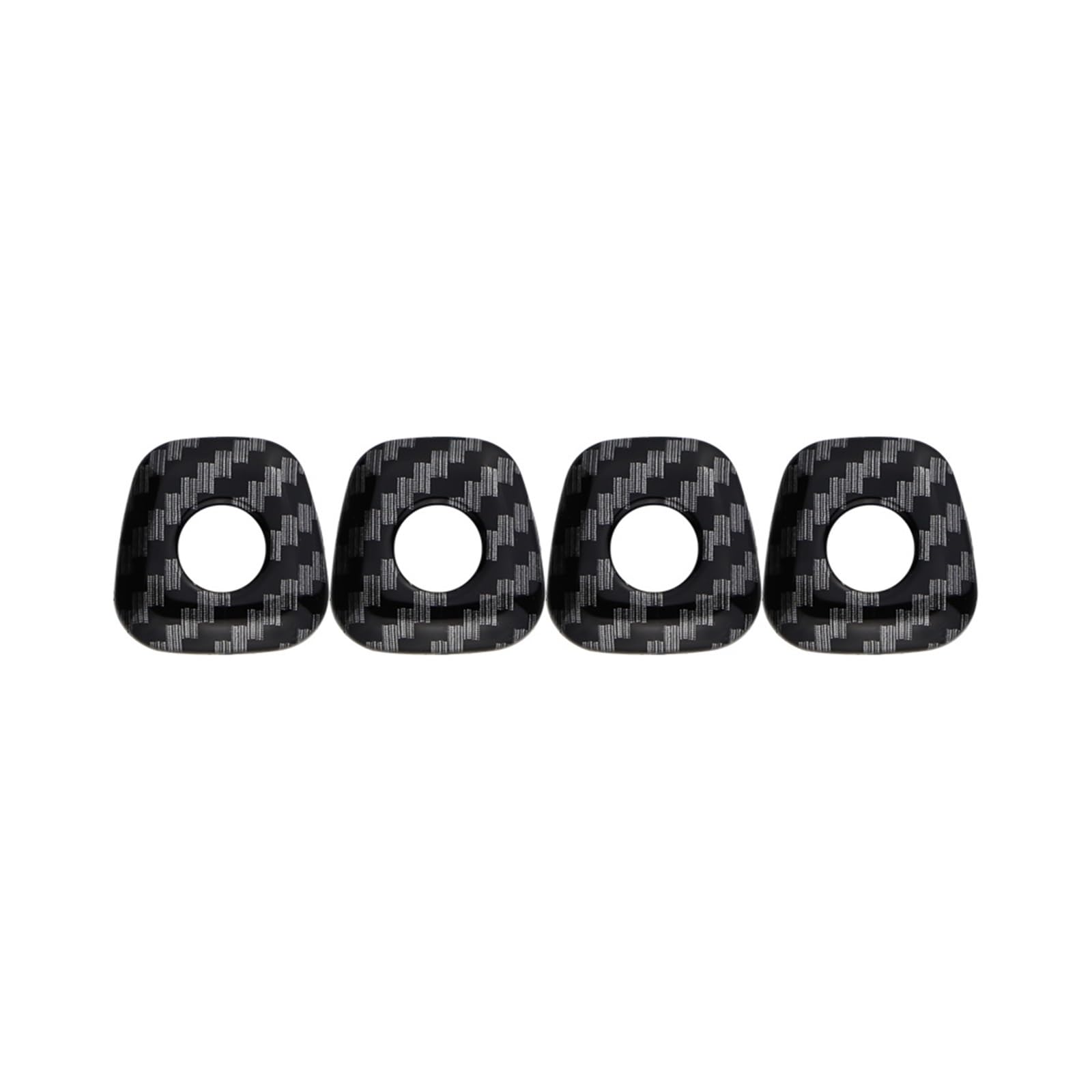 Auto Innenraum Zubehör Für X1 F48 X2 F39 2016-2022 Auto Türschloss Ring Panel Aufkleber Zubehör Türschloss Pins Abdeckung Trim 4Pcs Auto Innen Zubehör(Carbon fiber) von LEIFEIS