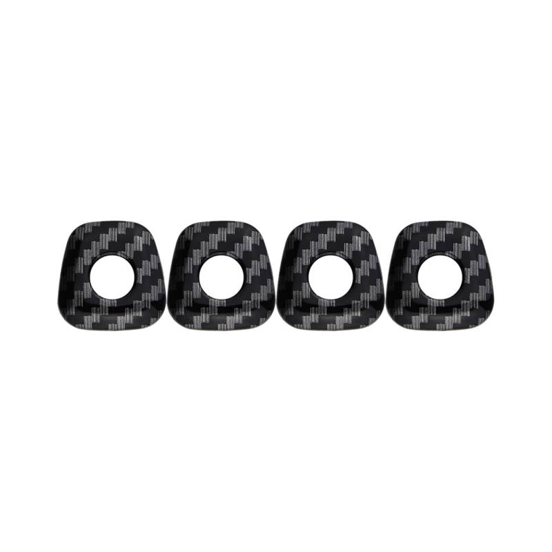 Auto Innenraum Zubehör Für X1 F48 X2 F39 2016-2022 Auto Türschloss Ring Panel Aufkleber Zubehör Türschloss Pins Abdeckung Trim 4Pcs Auto Innen Zubehör(Carbon fiber) von LEIFEIS