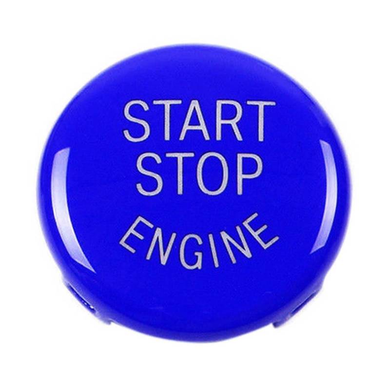 Auto Innenraum Zubehör Für X1 X5 E70 X6 E71 Z4 E89 35 Serie E90 E91 E60 Auto Motor START-Taste Ersetzen Abdeckung STOP Schalter Zubehör Schlüssel Dekor Auto Innen Zubehör(Blue) von LEIFEIS