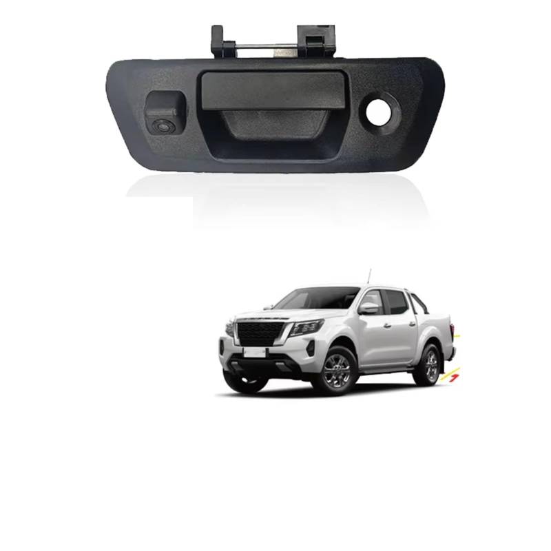 Einparkkamera Kamera Für Nissan Für Navara D23 NP300 2015-2018 CCD NTSC Auto Heckklappe Griff Rückansicht Kamera Auto-Rückfahrkamera(Sliver Ruler) von LEIFEIS