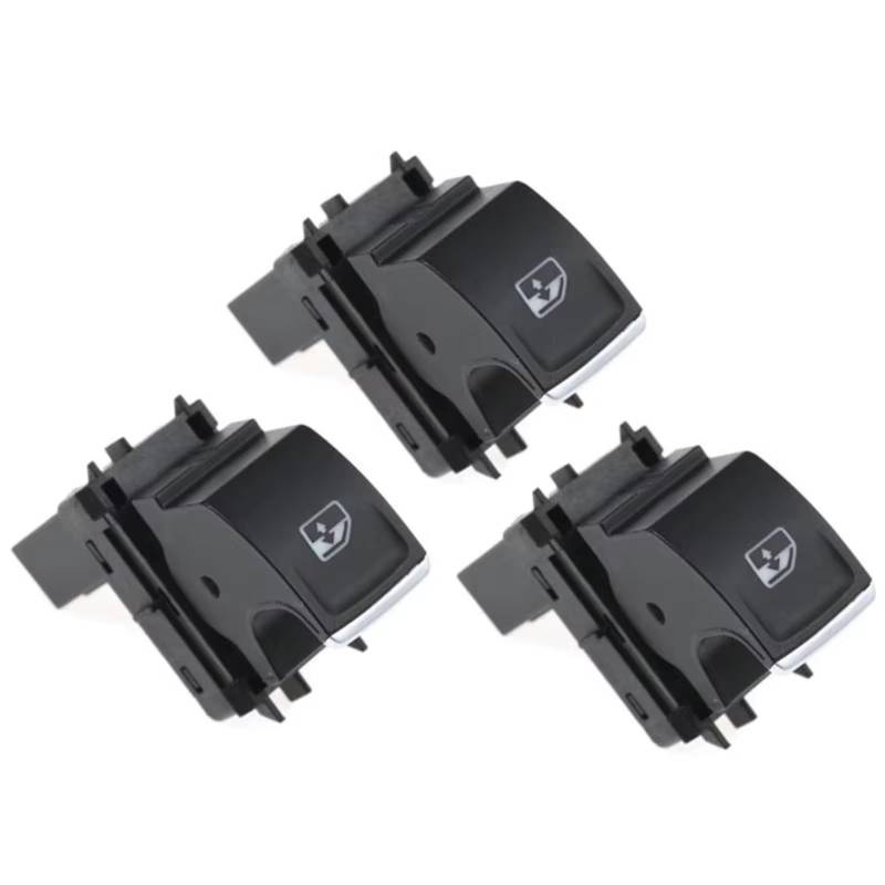 Elektrische Fensterheber Schalter Für Skoda für Kodiaq für Superb Beifahrerseite Fensterschalter Taste 5G0959855F 5G0959855L(3 pcs) von LEIFEIS