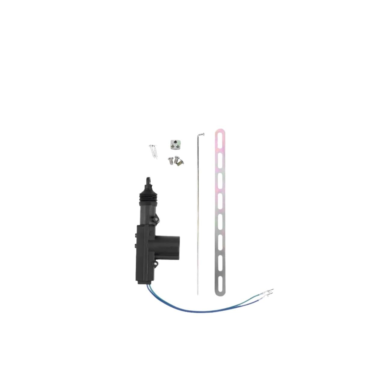 Heck Hecktürschloß 1–5 Stück 12 V 2/5-Draht-Universal-Autotür-Strom-Zentralverriegelungsmotor-Kit Zentraler Türverriegelungsmotor Einzelpistolen-Magnetantrieb Kofferraum Türschloss(2 Wire 1pc) von LEIFEIS