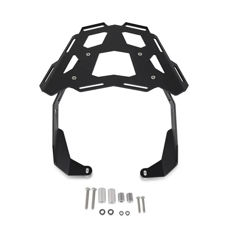 Heckgepäckträger Für Afrika Für Twin Für CRF1100L 2019 2020 2021 Motorrad Gepäck Rack Halter Halterung Verlängerung Aluminium Motorrad-Gepäckträger Hinten(Schwarz) von LEIFEIS