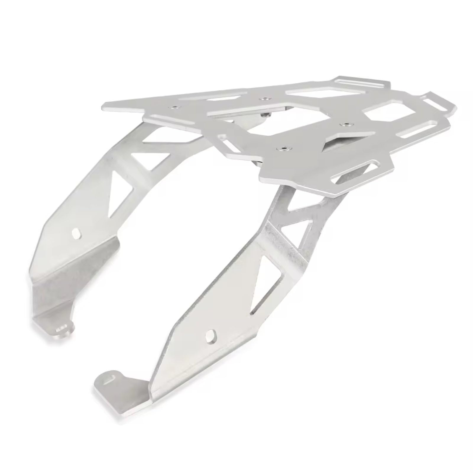 Heckgepäckträger Für Afrika Für Twin Für CRF1100L 2019 2020 2021 Motorrad Gepäck Rack Halter Halterung Verlängerung Aluminium Motorrad-Gepäckträger Hinten(Silber) von LEIFEIS