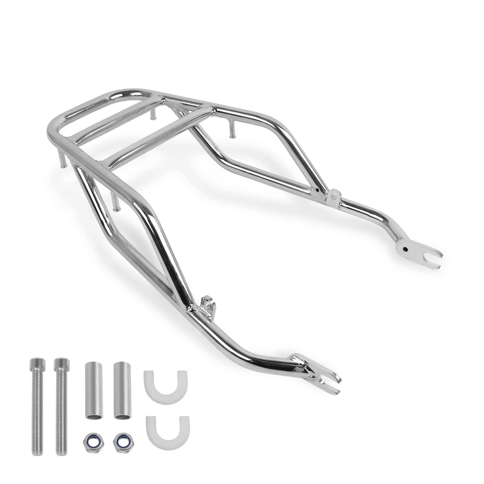 Heckgepäckträger Für Kawasaki W800 W650 W400 W 800 650 400 Touring Schwanz Träger Halter Für Regal Lagerung Halterung Motorrad Hinten Rack Gepäck Motorrad-Gepäckträger Hinten(Chrome) von LEIFEIS