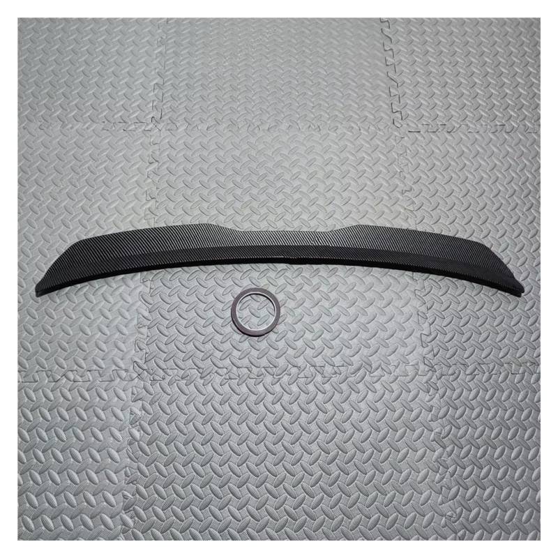 Kofferraumspoiler Für A3 Sportback 8P Facelift 2004-2013 Glanz Schwarz Auto Hinten Schwanz Flügel Dekoration Universal Tuning Hinten Dach Spoiler Flügel Heckspoiler(Carbon Look) von LEIFEIS