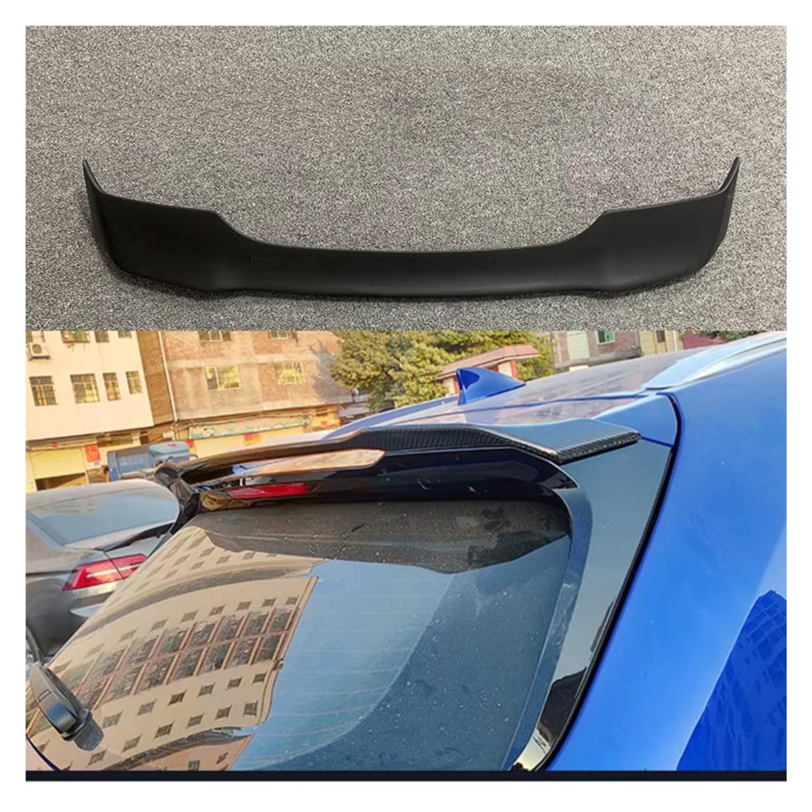 Kofferraumspoiler Für Lexus UX UX200 Für UX250h Für UX260h 2019 2020 2021 2022 Geschmiedet Carbon Fiber Hinten Stamm Dach Spoiler Heckspoiler(Roof unpainted) von LEIFEIS