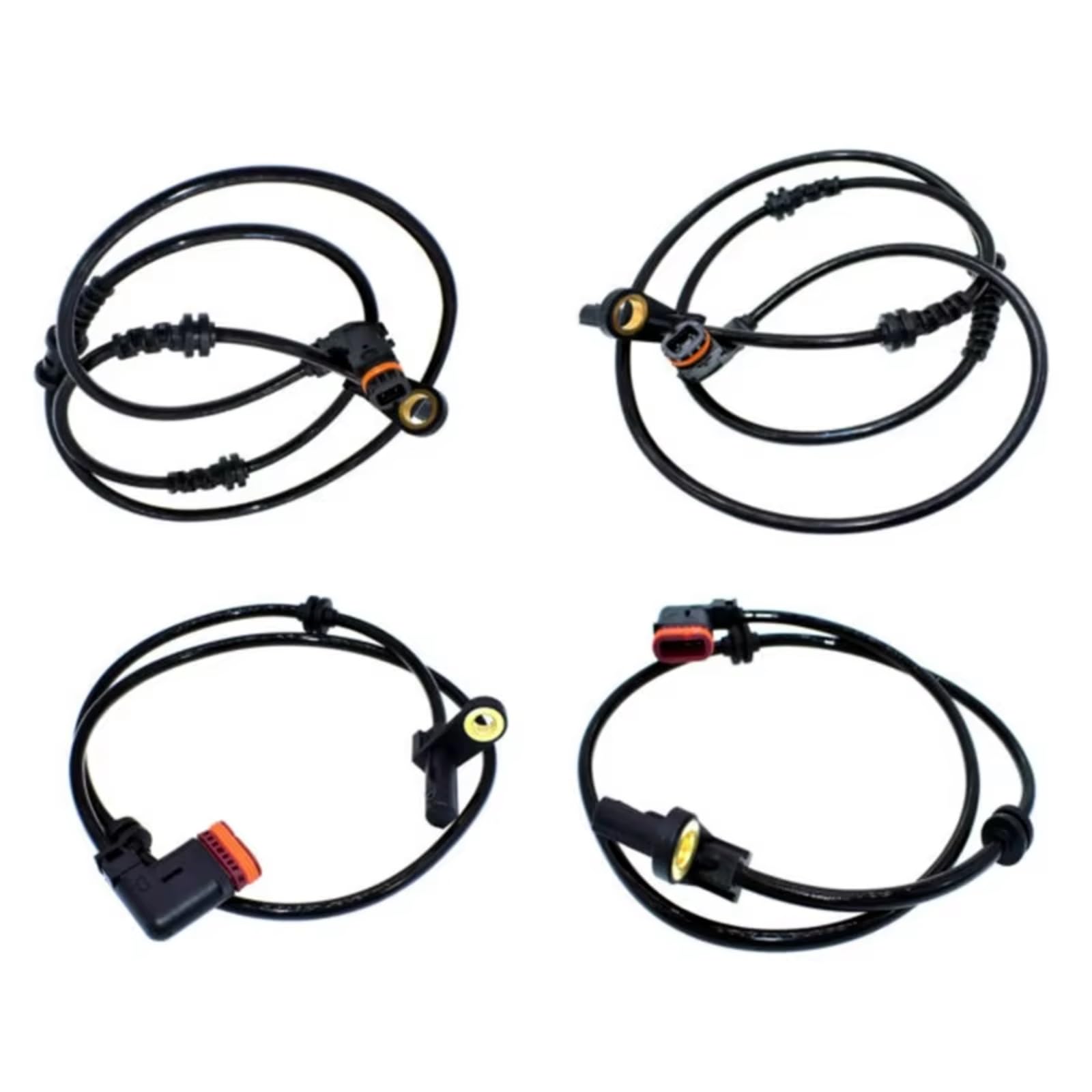 Raddrehzahlsensor Vorne Für Benz W216 W221 2219055700 2219056000 Auto Zubehör Vorne Hinten ABS Rad Geschwindigkeit Sensor ABS Sensor Raddrehzahlsensor(4Pcs) von LEIFEIS