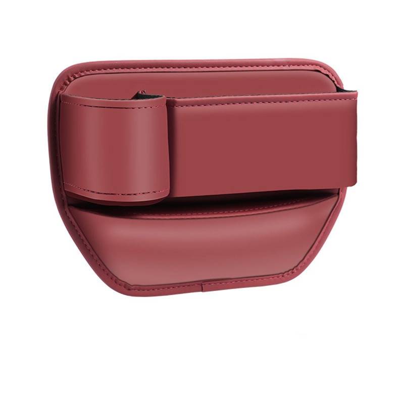 2 Stück Aufbewahrungsbox für Autositzlücken für Peugeot 208 2020-2024, autositz Gap Organizer Storage, aufbewahrungsbox für autositz lücken,Red von LEIHUIQIANGNIU