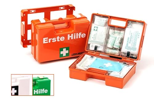 LEINA-WERKE 21062 Erste Hilfe-Koffer MULTI ohne Druck orange - mit Inhalt: DIN 13157, 1 Stk. von LEINA-WERKE