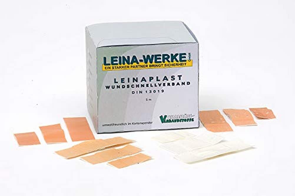 LEINAWERKE 70205 LEINAPLAST-Wundschnellverbände 5 m x 8 cm, EL BLAU, 1 Stk. von LEINA-WERKE