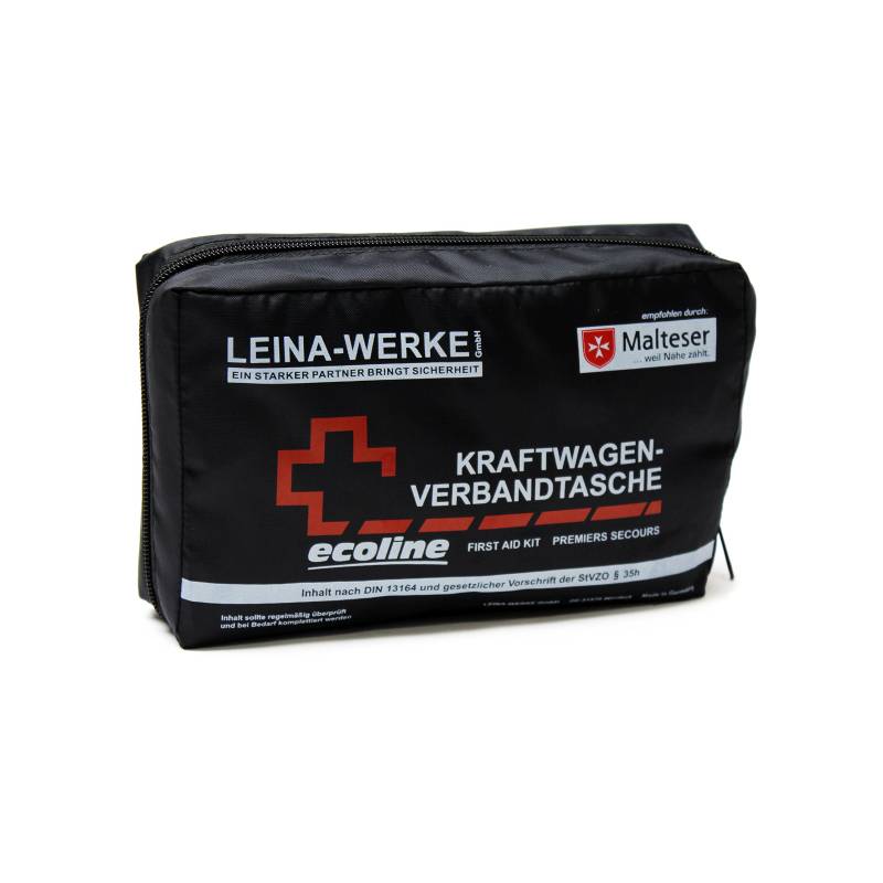 Leina-Werke 11013 KFZ-Verbandtasche Compact mit Klett, Blau/Weiß/Rot von LEINA-WERKE