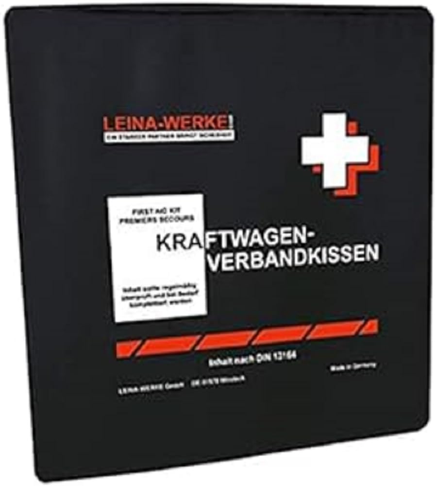 Leina-Werke 11203 KFZ-Verbandkissen Standard, 1-Farbig Sortiert von LEINA-WERKE