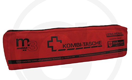 Leina-Werke 14032 Mini-Kombitasche M3 ohne Klett, XS, Rot/Schwarz von LEINA-WERKE