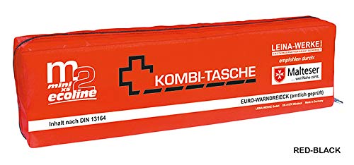 Leina-Werke 14068 Mini-Kombitasche M2 Ecoline mit Klett, XS, Rot/Schwarz von LEINA-WERKE