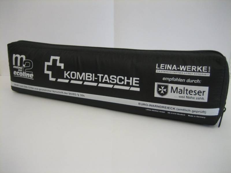 Leina-Werke 14070 Mini-Kombitasche M2 Ecoline mit Klett, XS, Schwarz/Weiß von LEINA-WERKE