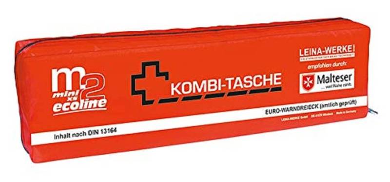 Leina-Werke 14076 Mini-Kombitasche M2 Ecoline mit Klett, XS, Rot/Schwarz/Weiß von LEINA-WERKE