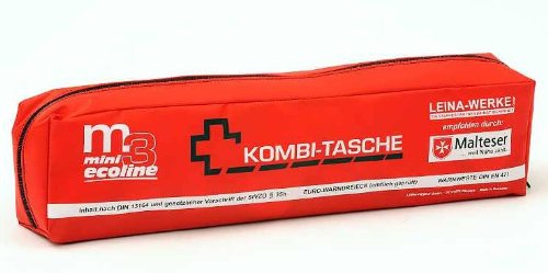 Leina-Werke 14080 Mini-Kombitasche M3 Ecoline ohne Klett, XS, Rot/Schwarz von LEINA-WERKE