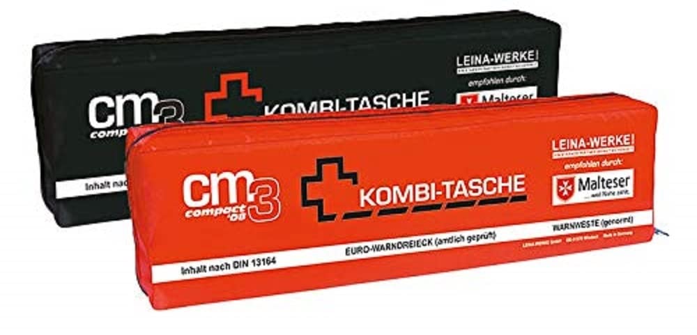 Leina-Werke 16034 Mini-Kombitasche CM3 Compact 08 ohne Klett, Schwarz/Weiß von LEINA-WERKE