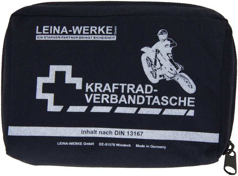 Leina-Werke 17013 Kraftrad-Verbandtasche Typ II mit Klett, Blau/Weiß von LEINA-WERKE