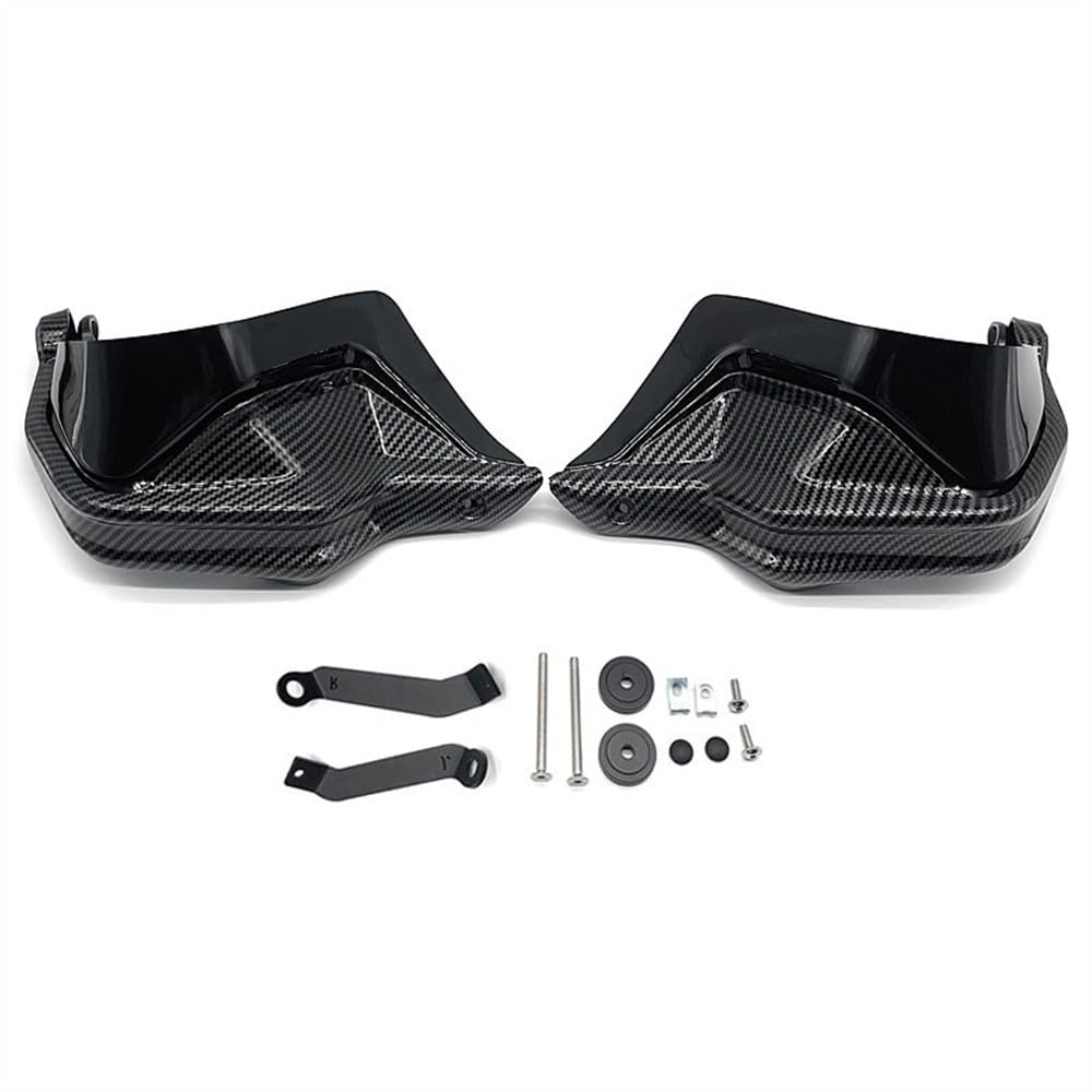 LEINOX Motorrad Handschutz Für H&ONDA NC750X DCT NC750S NC700X CB650F CB500X 2023 Motorrad Handprotektoren Schild Guards Windschutzscheibe Hand Wind Schutz(Black8) von LEINOX