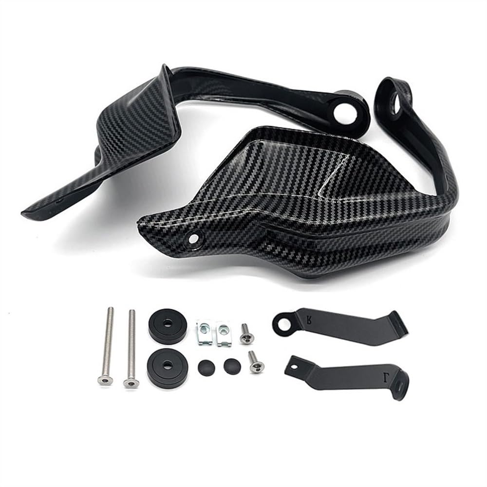 LEINOX Motorrad Handschutz Für H&ONDA NC750X DCT NC750S NC700X CB650F CB500X 2023 Motorrad Handprotektoren Schild Guards Windschutzscheibe Hand Wind Schutz(Carbon fiber17) von LEINOX