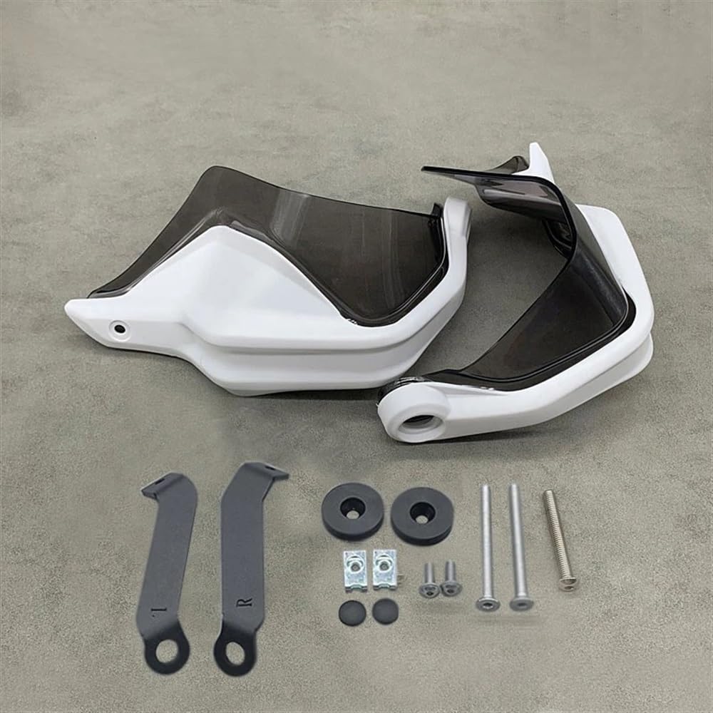 LEINOX Motorrad Handschutz Motorrad-Handprotektoren, Windschutzscheiben-Handwindschutz, Passend Für HON&DA NC750 X NC750S NC700X CB500 2012–2021(White - C) von LEINOX