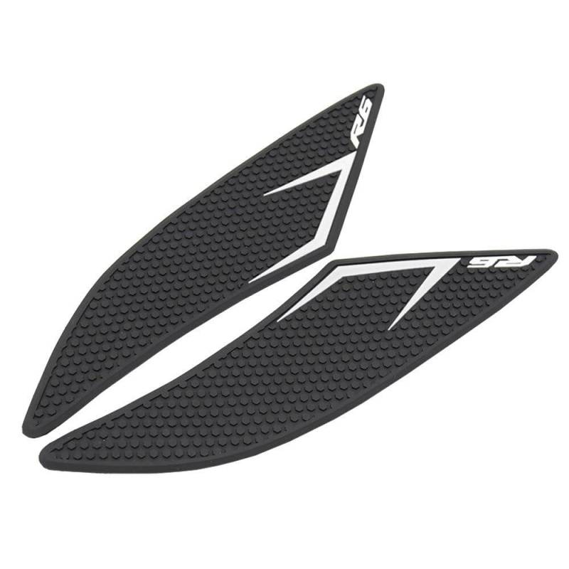 LEINOX Motorrad-Tankaufkleber Für Y&AMAHA YZF-R6 YZF R6 YZFR6 2008-2022 Motorrad Aufkleber Kraftstoff Tank Anti Slip Gummi Seite Pad Racing Schutz abziehbilder(R6 2017-2019 White) von LEINOX