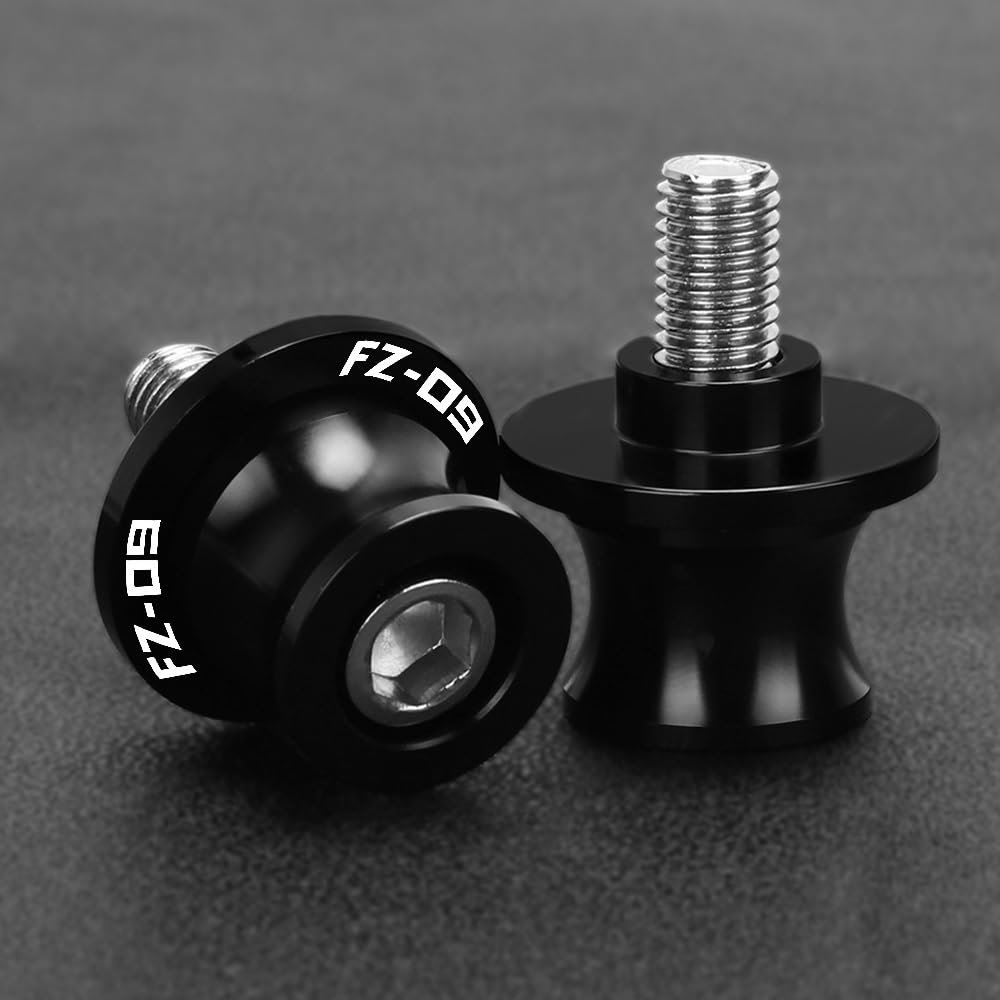 LEINOX Rocker trägt Motorrad FÜR Y&AMAHA FZ09 2013 2014 2015 2016 2017 2018 2019 2020 2021 Zugängliche 6 MM Schwinge Spulen Hinten Stehen Schrauben Sliders(5) von LEINOX