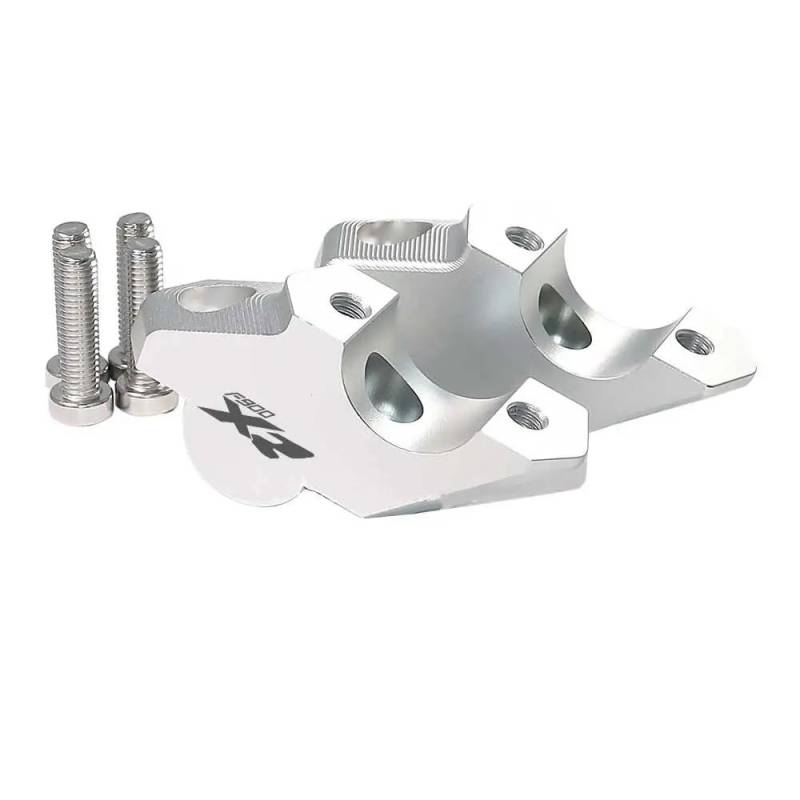 Motorrad Lenker Riser FÜR B&MW F850GS F900R F900XR F850 GS Adventure Motorrad CNC Lenker Riser Mit Offset Drag Lenker Clip Verlängerung Adapter(19) von LEINOX