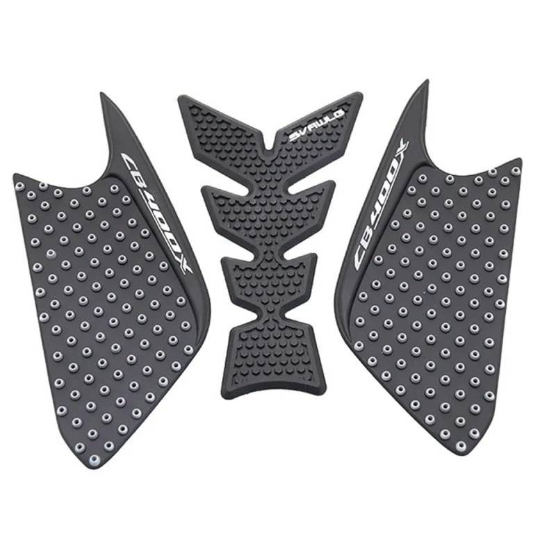 Tank Pads Für CB400x CB400X CB 400X Motorrad Schutz Anti Slip Öl Tank Pad Aufkleber Gas Knie Grip Traktion Seite 3M Aufkleber(Black 12) von LEINOX