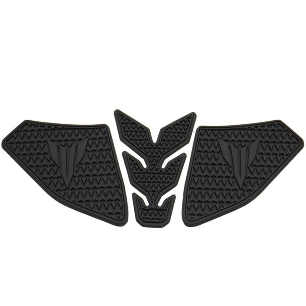 Tank Pads Für MT-09 MT09 2021-2023 Motorrad Seite Kraftstoff Tank Pad Tank Pads Schutz Aufkleber Aufkleber Gas Knie Grip Traktion Pad(Black a) von LEINOX