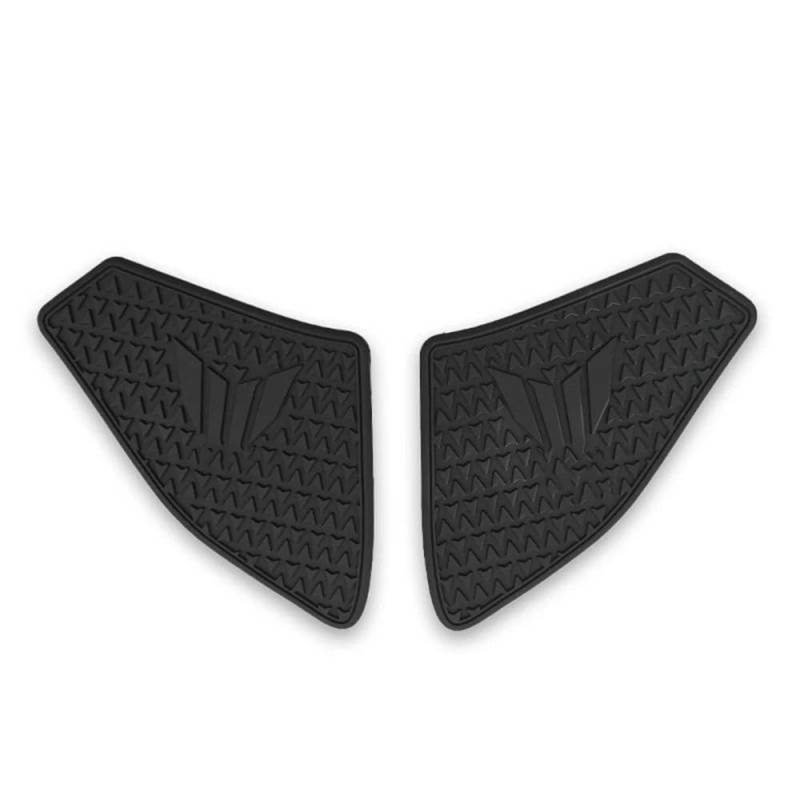 Tank Pads Für MT-09 SP 2021 2022 2023 Motorrad Rutschfeste Seite Kraftstofftank Aufkleber Pad Gummiaufkleber(Side edge) von LEINOX