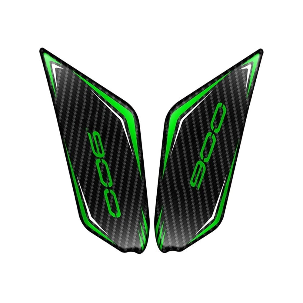 Tank Pads Für Z900 2020 2021 Motorrad Kraftstoff Tank Pad Tankdeckel Aufkleber Aufkleber Kit Protector Zubehör Für Z900(Green 2) von LEINOX