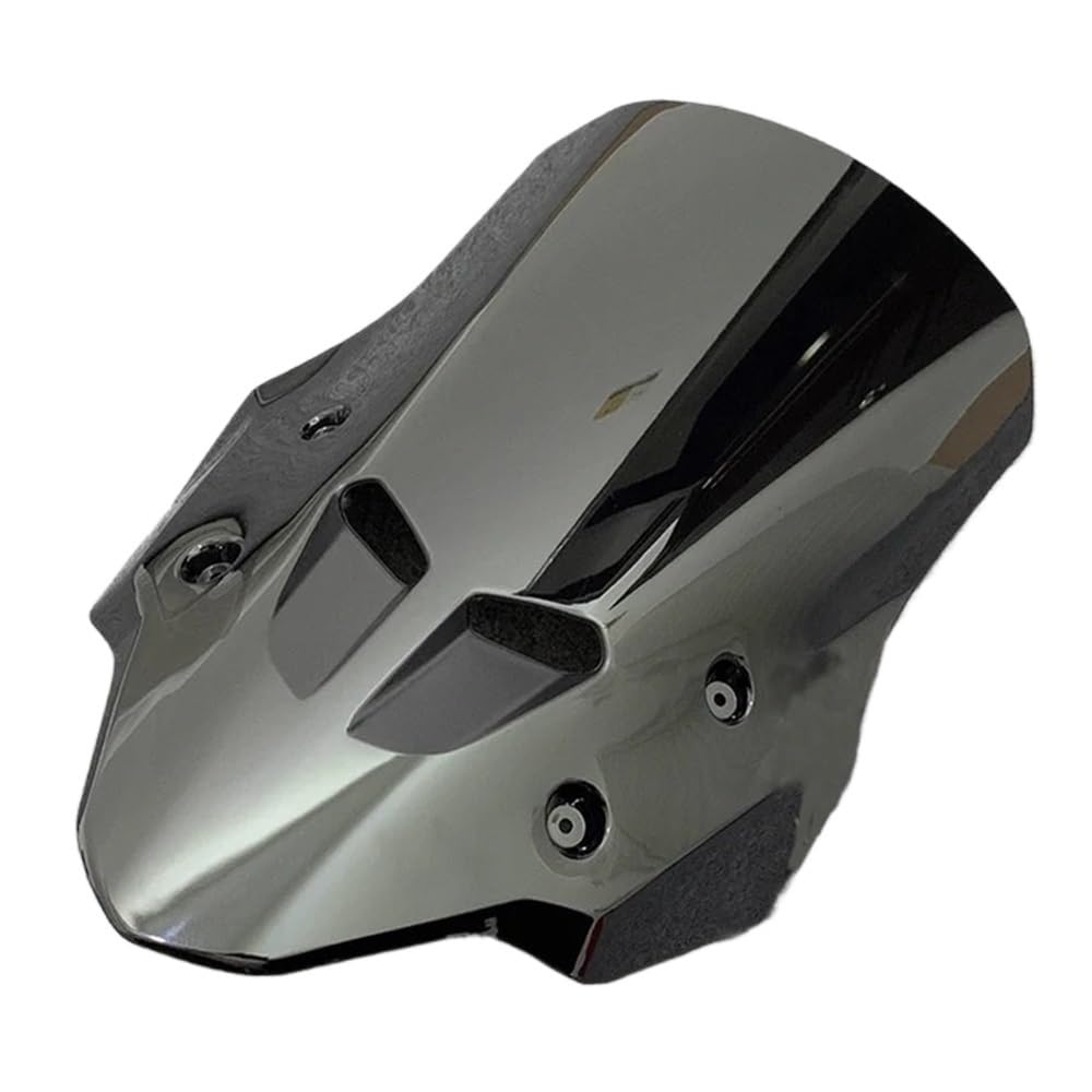 Windschutzscheibe Motorrad Für CB 400X Für CB 500X 2018-2024 Windschutzscheibe Windschutz Bildschirm Für CB500X Für CB400X Double Bubble Wind Deflektor Verkleidung(Black) von LEINOX