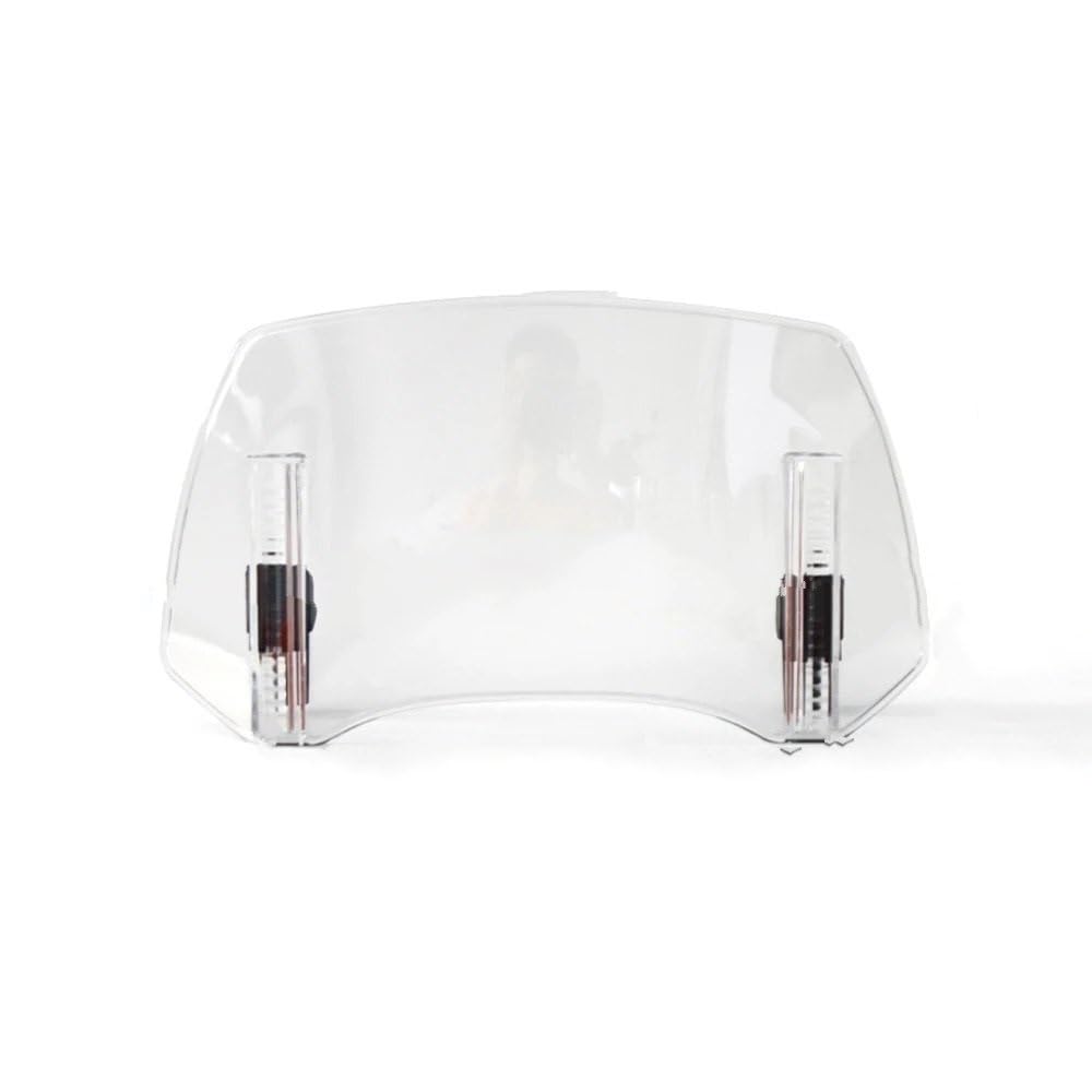 Windschutzscheibe Motorrad Für Für Für Für Für Suzuki Universelle Motorrad-Windschutzscheibenverlängerung Verstellbarer Spoiler Clamp-On(B Transparent) von LEINOX