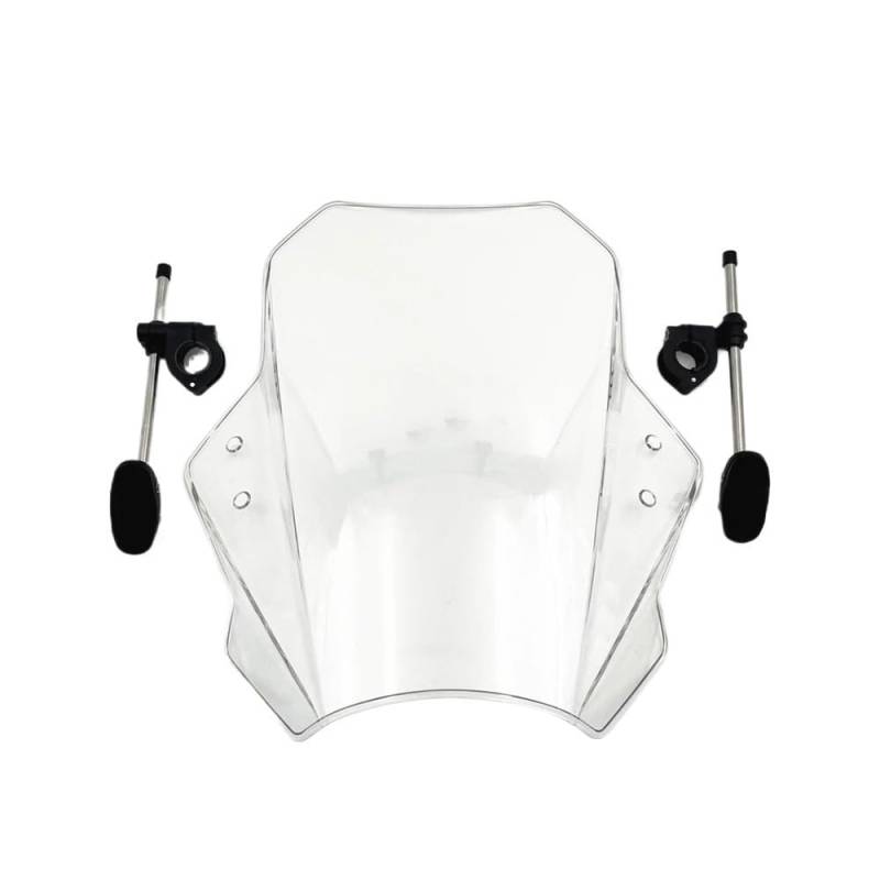 Windschutzscheibe Motorrad Für Für XV950 Motorrad Windschutzscheibe Deflektor Variable Windschutzscheibe Spoiler Verlängerung Für XV950R Für XV 950 950R(White) von LEINOX