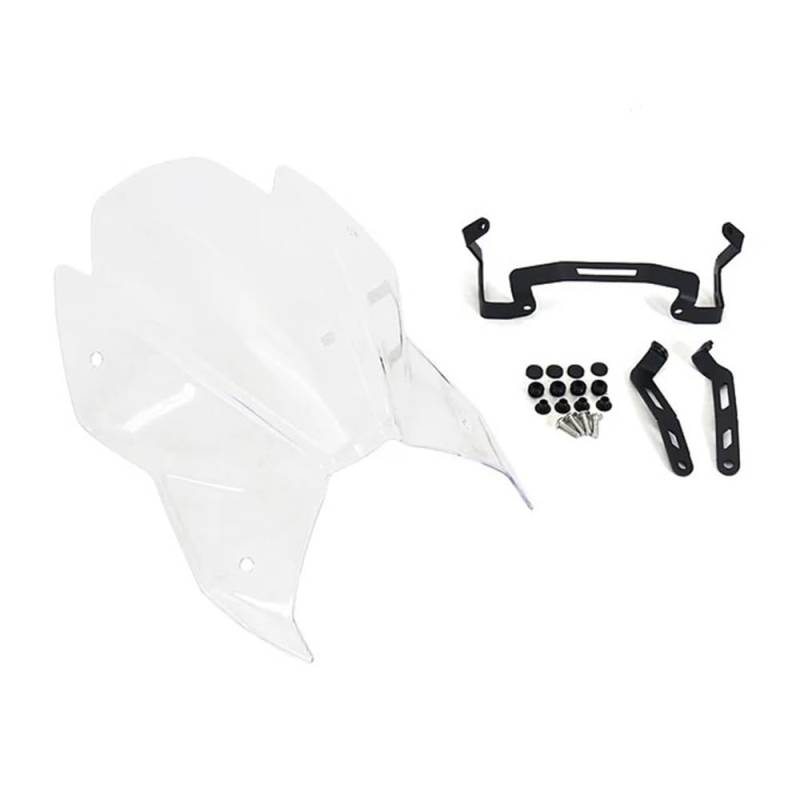 Windschutzscheibe Motorrad Für Suzuki GSX-S950 GSX-S1000 GSX-S 950 GSXS 1000 2021 2022 2023 Frontscheibe Wind Schild Zubehör Windschutz Windschutz(Transparent) von LEINOX