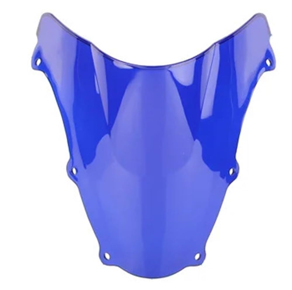 Windschutzscheibe Motorrad Für Suzuki SV650 SV650S SV1000 SV1000S SV 650 1000 Double Bubble Windschutzscheibe Zubehör Verkleidung Deflektor Motorrad Windschutzscheibe(Blue) von LEINOX