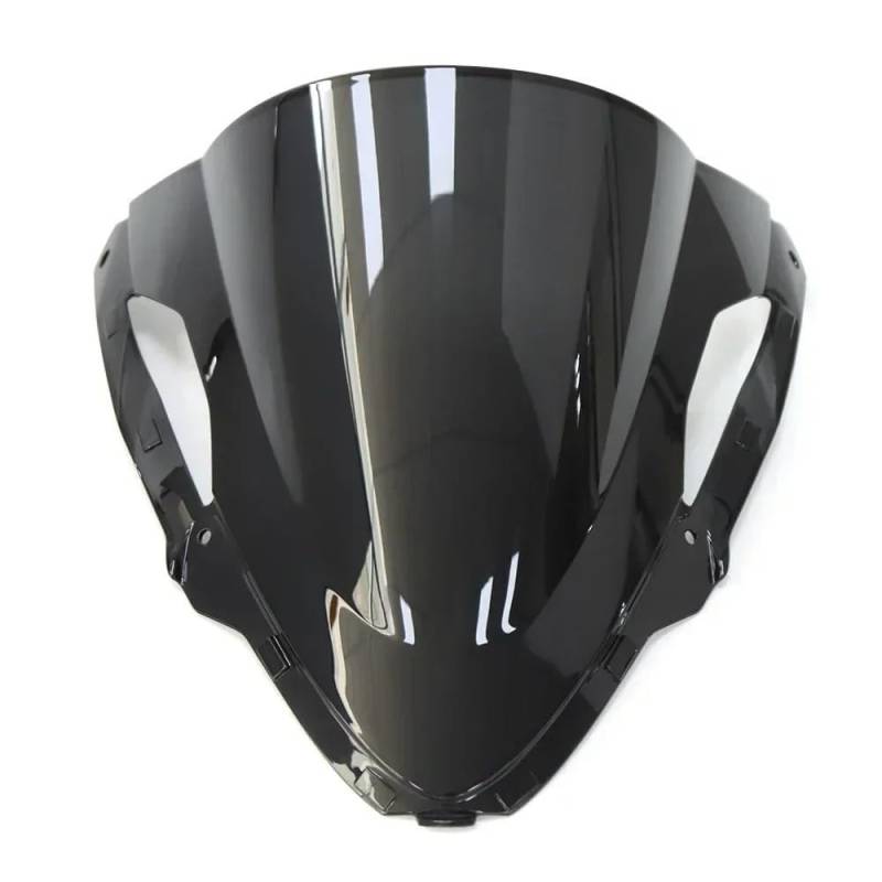 Windschutzscheibe Motorrad Für ZX-6R ZX6R ZX 6R 2024 Motorrad Frontscheibe Windschutz Schallwand Windabweiser(Black) von LEINOX