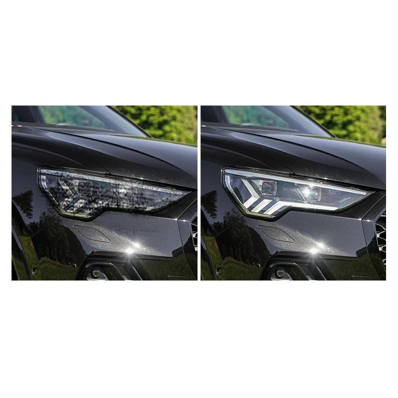 Auto Scheinwerfer Schutzfolie Frontlicht Transparent TPU Aufkleber, Für au = di Q2 Q3 Q5 Q7 4M Q8 SQ2 SQ5 SQ8 RSQ3 RSQ8 Zubehör SQ52013-2017 von LEISDD