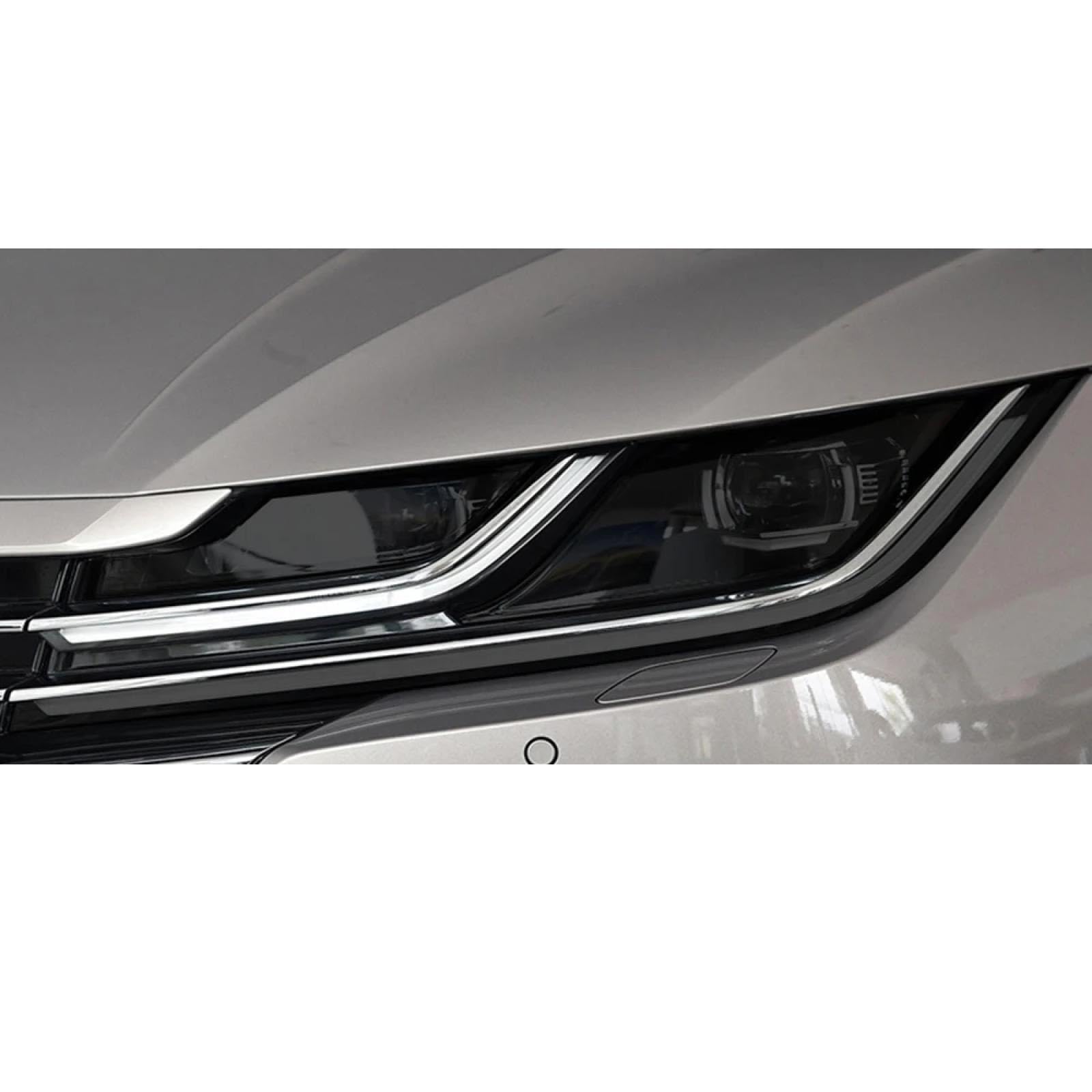 Auto Scheinwerfer Tönung Schwarz Schutzfolie Schutz Transparent TPU Aufkleber, Für VW CC Arteon 2018-On Zubehör Transparent von LEISDD