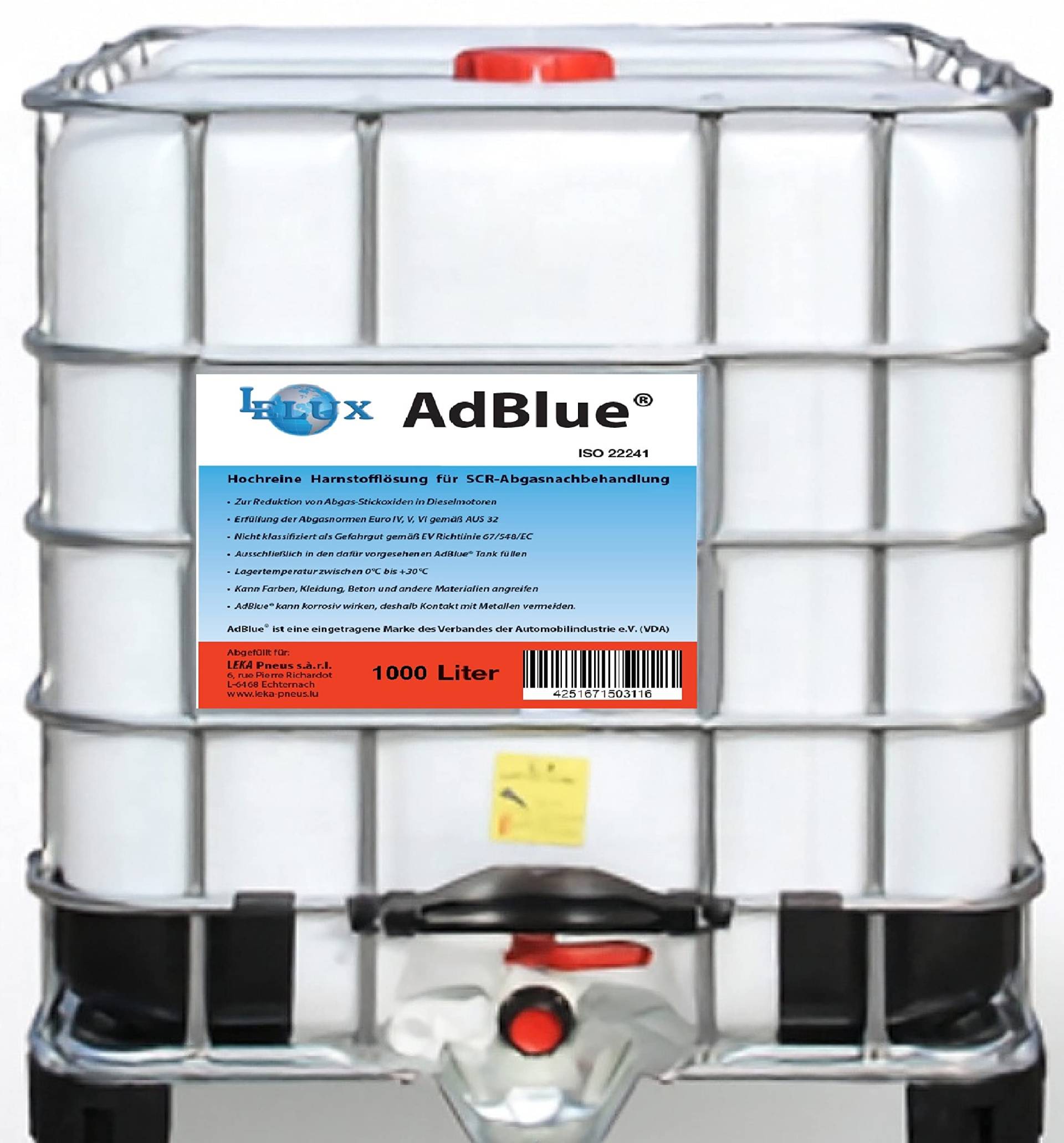 LELUX AdBlue IBC 1000 Liter von LELUX