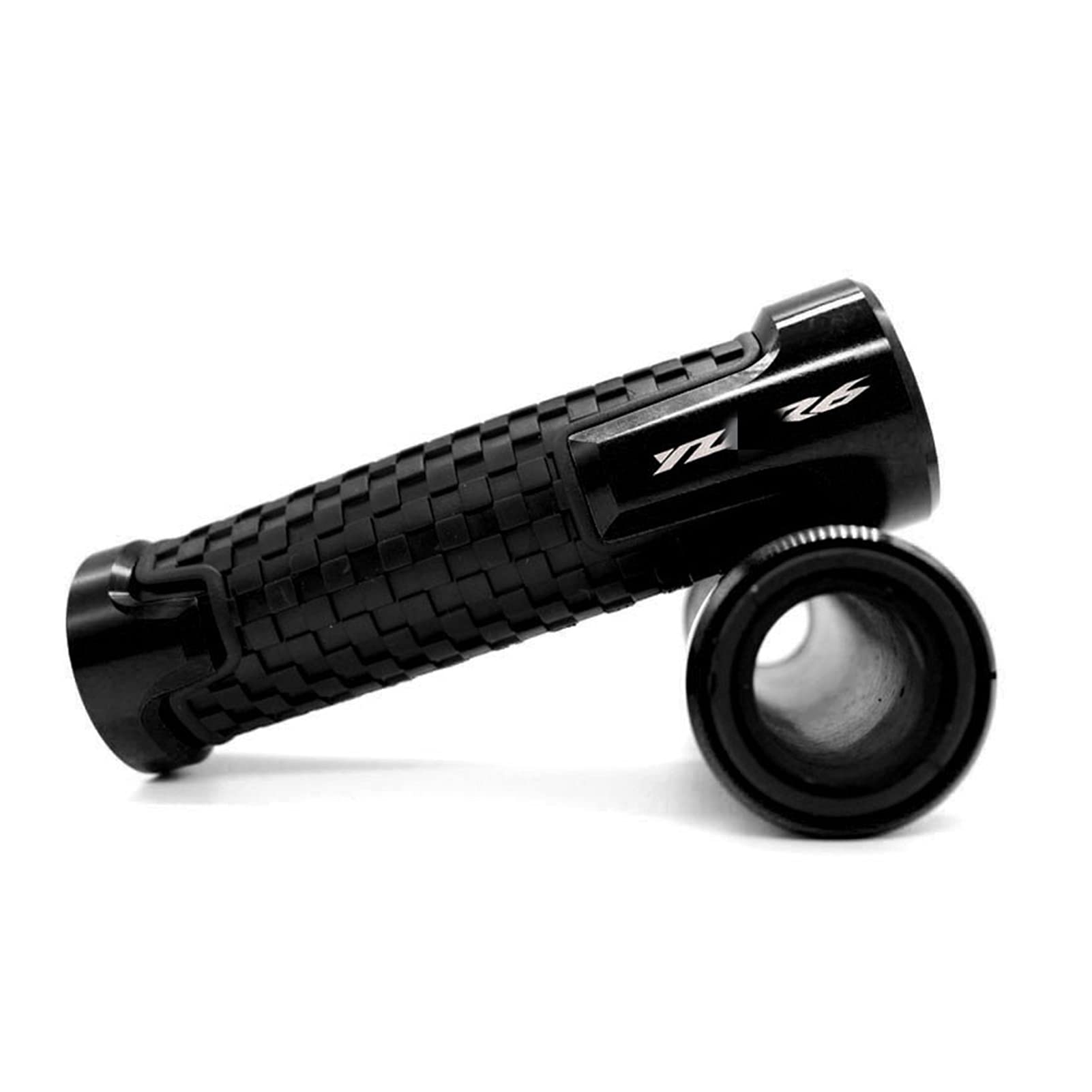 Motorrad Lenkergriffe 7/8 "22mm Für Y&ZF R6 1999- -2019 Motorradgriffe Racing Lenkergriff(Schwarz) von LEMST