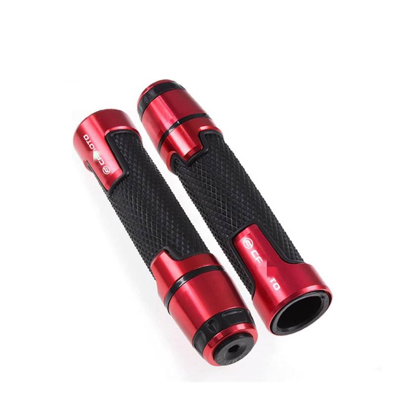 Motorrad Lenkergriffe Motorradzubehör 7/8" 22mm Handle Grip Protector Lenker Für C&FMOTO 400NK 650NK 150NK(Rot) von LEMST